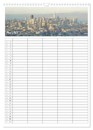 Kalifornien - Familienplaner 2027 (Wandkalender 2027 DIN A3 hoch), CALVENDO Monatskalender