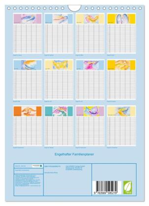 Engelhafter Familienplaner (Wandkalender 2027 DIN A4 hoch), CALVENDO Monatskalender