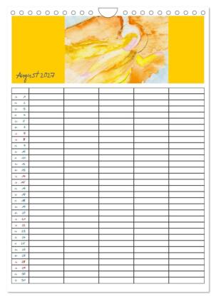 Engelhafter Familienplaner (Wandkalender 2027 DIN A4 hoch), CALVENDO Monatskalender