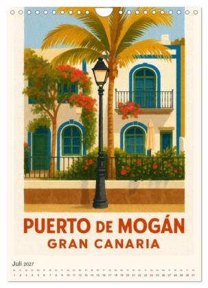 City Poster Gran Canaria (Wandkalender 2027 DIN A4 hoch), CALVENDO Monatskalender