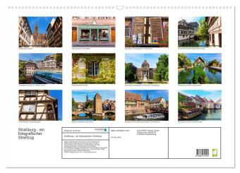 Straßburg - ein fotografischer Streifzug (Wandkalender 2027 DIN A2 quer), CALVENDO Monatskalender
