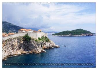 Kroatien - Landschaften am Mittelmeer (Wandkalender 2027 DIN A2 quer), CALVENDO Monatskalender