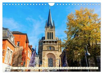 Aachen - die Kaiserstadt am Dreiländereck (Wandkalender 2027 DIN A4 quer), CALVENDO Monatskalender