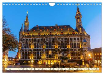 Aachen - die Kaiserstadt am Dreiländereck (Wandkalender 2027 DIN A4 quer), CALVENDO Monatskalender