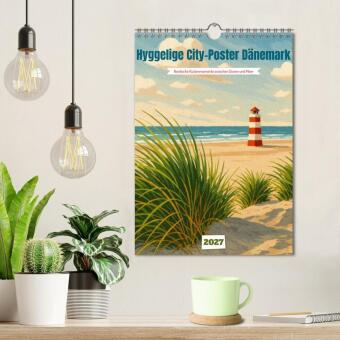 Hyggelige City-Poster Dänemark (Wandkalender 2027 DIN A4 hoch), CALVENDO Monatskalender