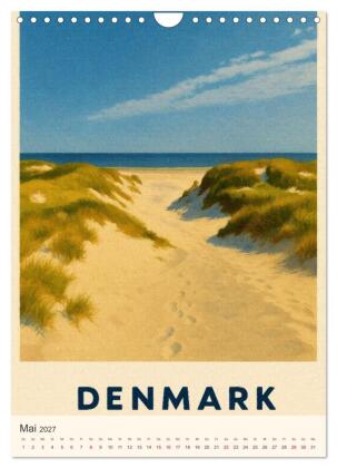 Hyggelige City-Poster Dänemark (Wandkalender 2027 DIN A4 hoch), CALVENDO Monatskalender