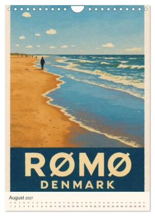 Hyggelige City-Poster Dänemark (Wandkalender 2027 DIN A4 hoch), CALVENDO Monatskalender