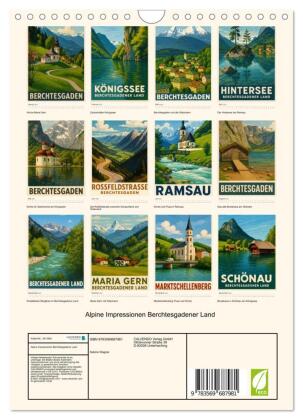 Alpine Impressionen Berchtesgadener Land (Wandkalender 2027 DIN A4 hoch), CALVENDO Monatskalender