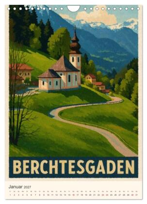 Alpine Impressionen Berchtesgadener Land (Wandkalender 2027 DIN A4 hoch), CALVENDO Monatskalender