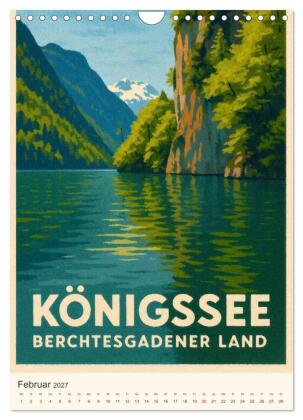 Alpine Impressionen Berchtesgadener Land (Wandkalender 2027 DIN A4 hoch), CALVENDO Monatskalender