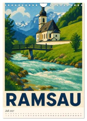 Alpine Impressionen Berchtesgadener Land (Wandkalender 2027 DIN A4 hoch), CALVENDO Monatskalender