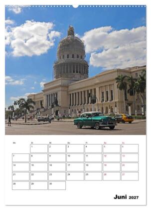 KARIBIK Oldtimer auf Kuba (Wandkalender 2027 DIN A2 hoch), CALVENDO Monatskalender