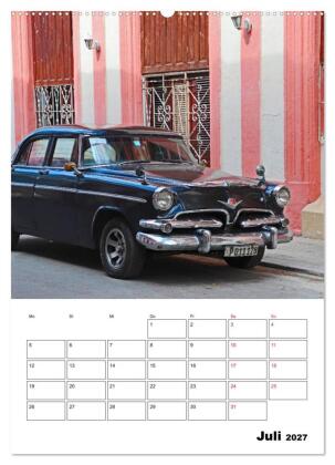 KARIBIK Oldtimer auf Kuba (Wandkalender 2027 DIN A2 hoch), CALVENDO Monatskalender