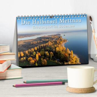 Die Halbinsel Mettnau - Erholungsort im Bodensee (Tischkalender 2027 DIN A5 quer), CALVENDO Monatskalender