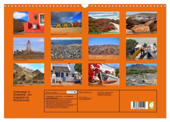 Unterwegs in Südafrika- von Kapstadt ins Richtersveld (Wandkalender 2027 DIN A3 quer), CALVENDO Monatskalender