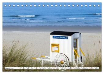 Wangerooge - Momente einer Reise (Tischkalender 2027 DIN A5 quer), CALVENDO Monatskalender