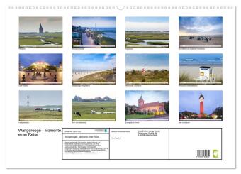 Wangerooge - Momente einer Reise (Wandkalender 2027 DIN A2 quer), CALVENDO Monatskalender