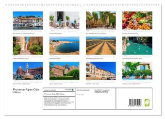 Provence-Alpes-Côte d'Azur (hochwertiger Premium Wandkalender 2027 DIN A2 quer), Kunstdruck in Hochglanz