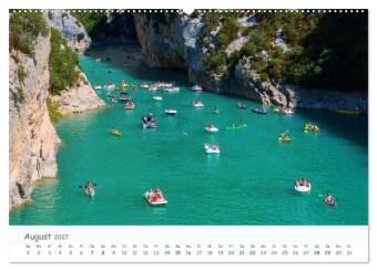 Provence-Alpes-Côte d'Azur (hochwertiger Premium Wandkalender 2027 DIN A2 quer), Kunstdruck in Hochglanz