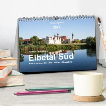 Elbetal Süd - Radland Deutschland (Tischkalender 2027 DIN A5 quer), CALVENDO Monatskalender