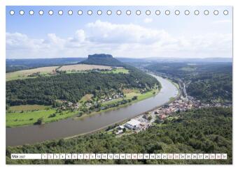 Elbetal Süd - Radland Deutschland (Tischkalender 2027 DIN A5 quer), CALVENDO Monatskalender