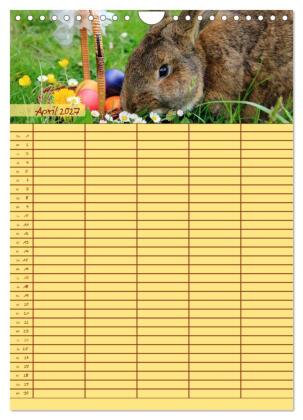 Tierischer Familienplaner (Wandkalender 2027 DIN A4 hoch), CALVENDO Monatskalender