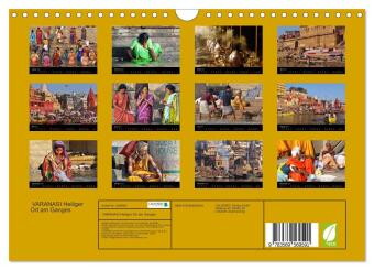 VARANASI Heiliger Ort am Ganges (Wandkalender 2027 DIN A4 quer), CALVENDO Monatskalender