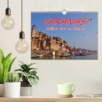 VARANASI Heiliger Ort am Ganges (Wandkalender 2027 DIN A4 quer), CALVENDO Monatskalender