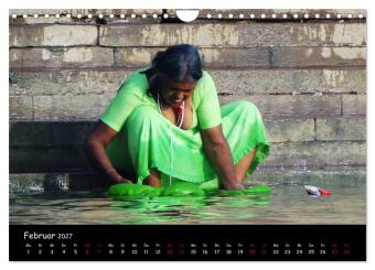 VARANASI Heiliger Ort am Ganges (Wandkalender 2027 DIN A4 quer), CALVENDO Monatskalender
