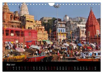 VARANASI Heiliger Ort am Ganges (Wandkalender 2027 DIN A4 quer), CALVENDO Monatskalender