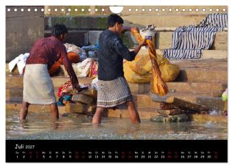 VARANASI Heiliger Ort am Ganges (Wandkalender 2027 DIN A4 quer), CALVENDO Monatskalender