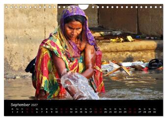 VARANASI Heiliger Ort am Ganges (Wandkalender 2027 DIN A4 quer), CALVENDO Monatskalender