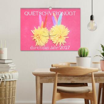 QUIETSCHVERGNÜGT durch das Jahr 2027 (Wandkalender 2027 DIN A3 quer), CALVENDO Monatskalender