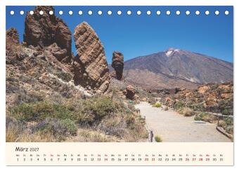 Teneriffa in Bildern (Tischkalender 2027 DIN A5 quer), CALVENDO Monatskalender