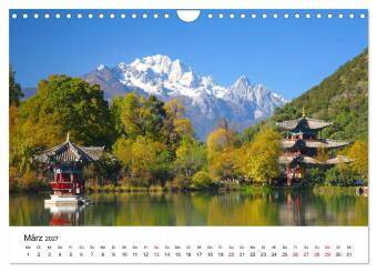Wildes China (Wandkalender 2027 DIN A4 quer), CALVENDO Monatskalender