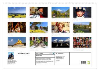 Wildes China (Wandkalender 2027 DIN A2 quer), CALVENDO Monatskalender