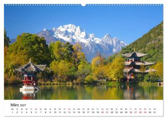 Wildes China (Wandkalender 2027 DIN A2 quer), CALVENDO Monatskalender