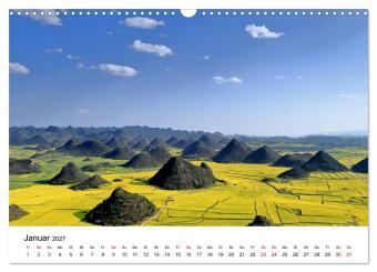 Wildes China (Wandkalender 2027 DIN A3 quer), CALVENDO Monatskalender
