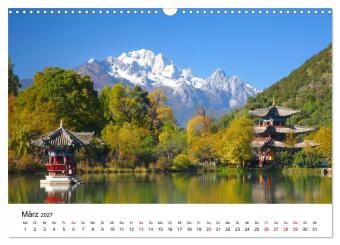 Wildes China (Wandkalender 2027 DIN A3 quer), CALVENDO Monatskalender