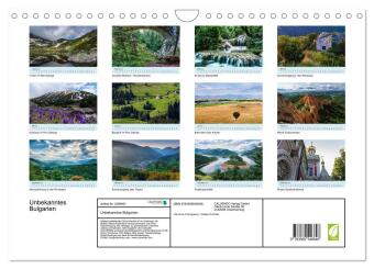 Unbekanntes Bulgarien (Wandkalender 2027 DIN A4 quer), CALVENDO Monatskalender