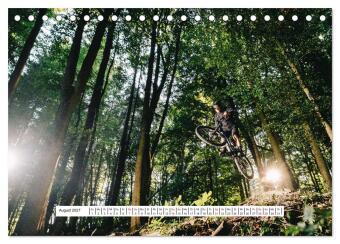 Mountainbike Trail-Action (Tischkalender 2027 DIN A5 quer), CALVENDO Monatskalender
