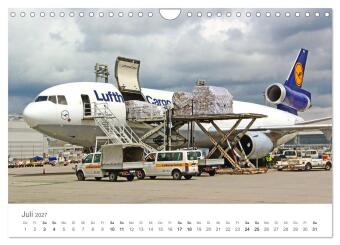 Große und kleine Flieger am Flughafen (Wandkalender 2027 DIN A4 quer), CALVENDO Monatskalender