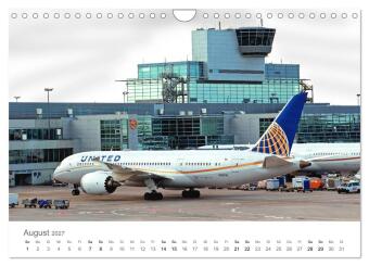 Große und kleine Flieger am Flughafen (Wandkalender 2027 DIN A4 quer), CALVENDO Monatskalender