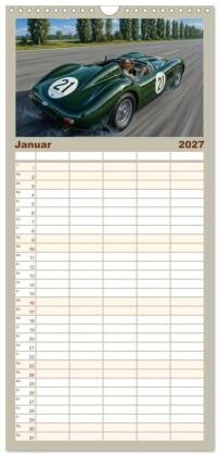 Familienplaner 2027 - Nächster Halt: Rennstrecke mit 5 Spalten (Wandkalender, 21 x 45 cm) CALVENDO