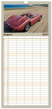Familienplaner 2027 - Nächster Halt: Rennstrecke mit 5 Spalten (Wandkalender, 21 x 45 cm) CALVENDO