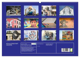 KÖLN STREETART GALERIE (Wandkalender 2027 DIN A2 quer), CALVENDO Monatskalender