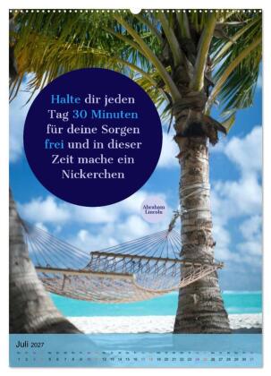 Aktiviere Deine Motivation Weisheiten und Sprüche (Wandkalender 2027 DIN A2 hoch), CALVENDO Monatskalender