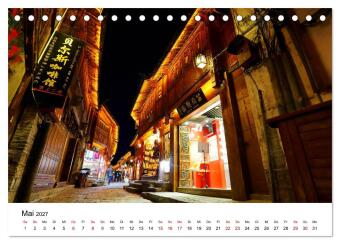 Wildes China (Tischkalender 2027 DIN A5 quer), CALVENDO Monatskalender