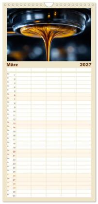 Familienplaner 2027 - Aroma & Leidenschaft mit 5 Spalten (Wandkalender, 21 x 45 cm) CALVENDO