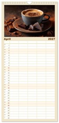Familienplaner 2027 - Aroma & Leidenschaft mit 5 Spalten (Wandkalender, 21 x 45 cm) CALVENDO